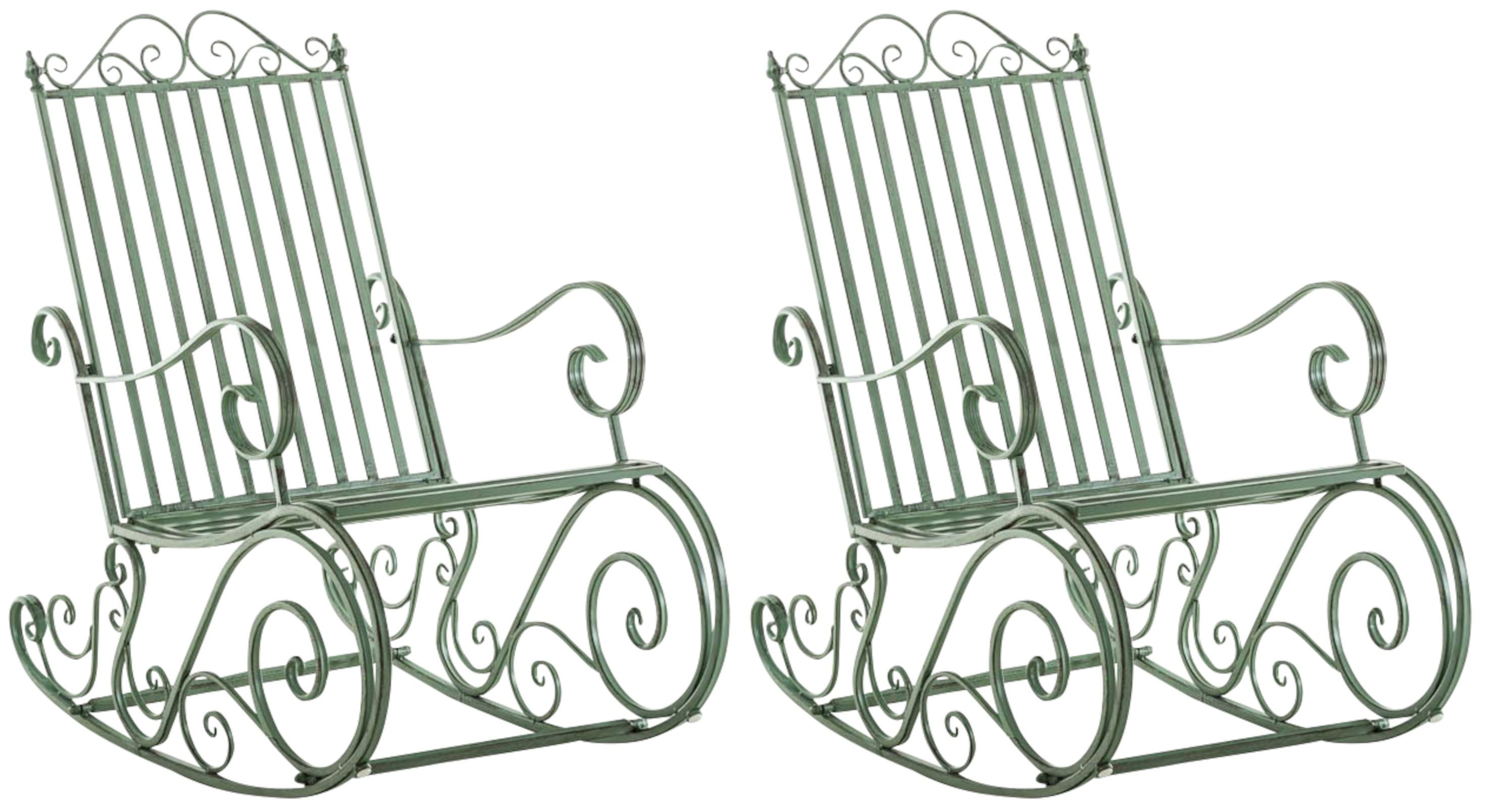 CLP Schaukelstuhl Кресла-качалки Smilla Eisen (2er Set, 2 St), Schwingstühle mit hoher Rückenlehne