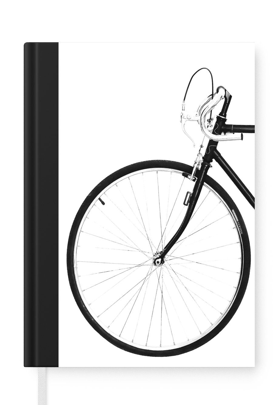 Fahrrad Lenker, Haushaltsbuch Notizbuch MuchoWow Tagebuch, - - Schwarz Journal, A5, Seiten, Merkzettel, 98 Rad Notizheft, -