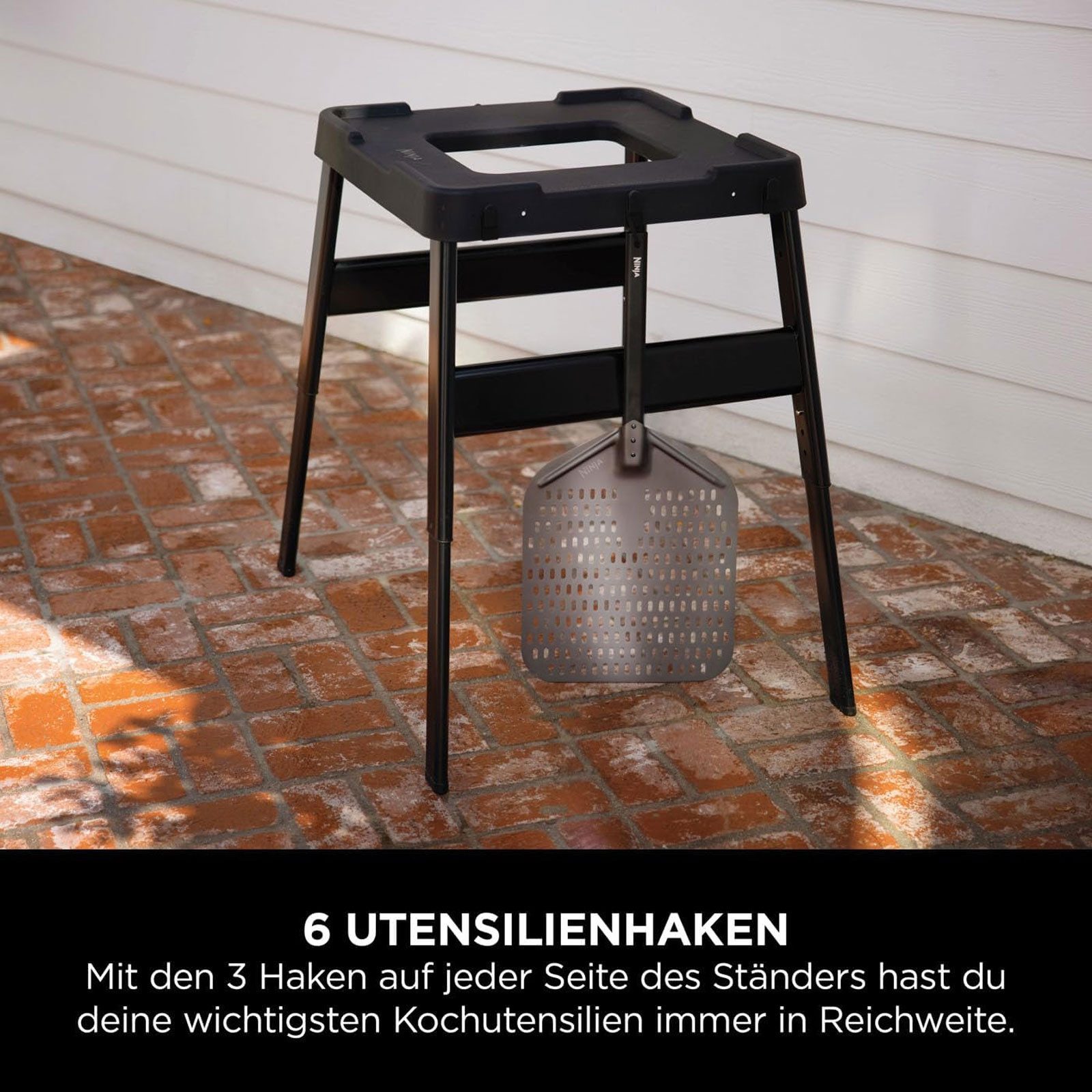 NINJA Kontaktgrill 4718J800EUUK höhenverstellbarer Grillständer, Kompatibel mit OO101, OG701, OG751, OG850, OG901