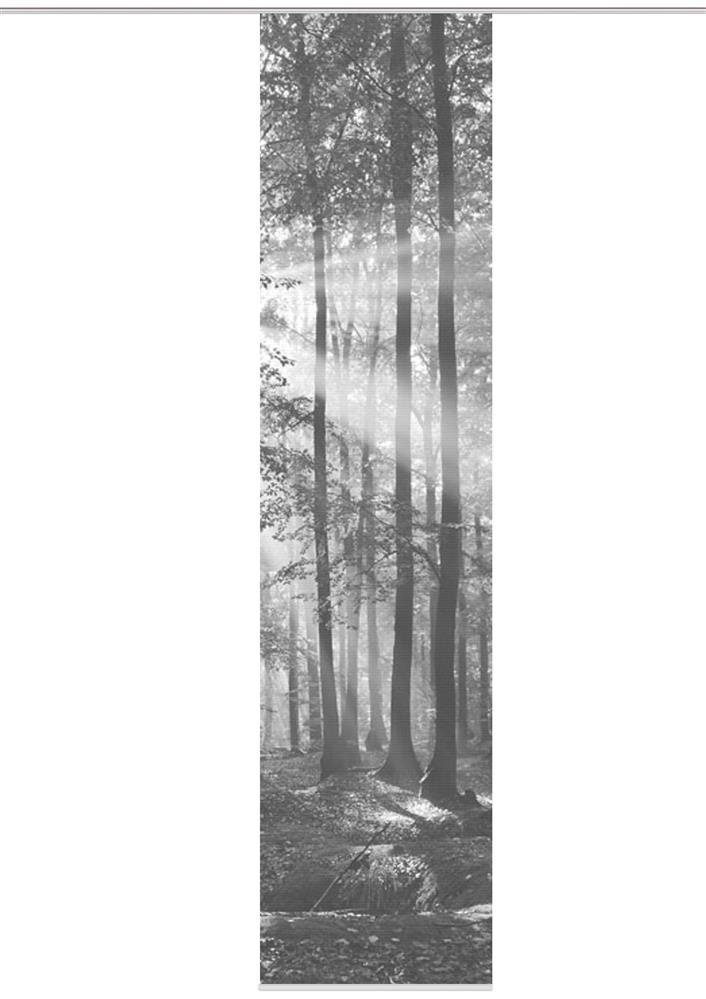 Schiebegardine Vision Lichtschutz, Bambus-Optik, HOME S Digitaldruck St), Stoff (1 Schiebevorhang WOHNIDEEN
