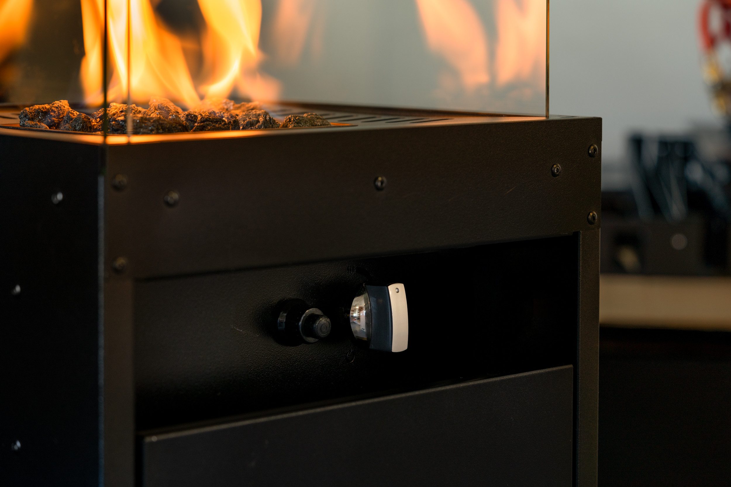 PLANIKA Echtfeuer-Dekokamin Planika Faro Gaskamin, Mit Heizleistung