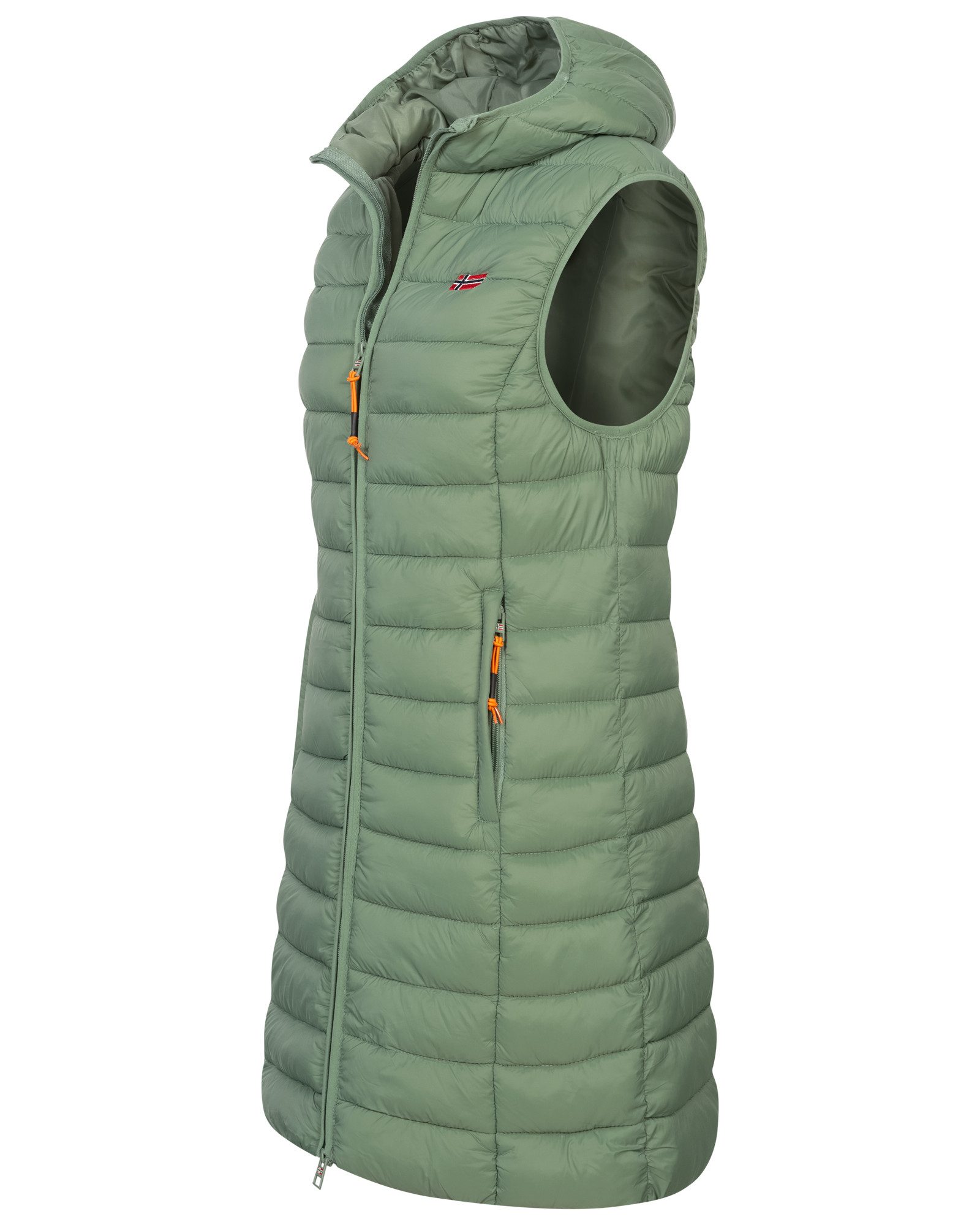 Geographical Norway Steppweste Damen Stepp weste Kapuze Übergangs Herbst Wi günstig online kaufen