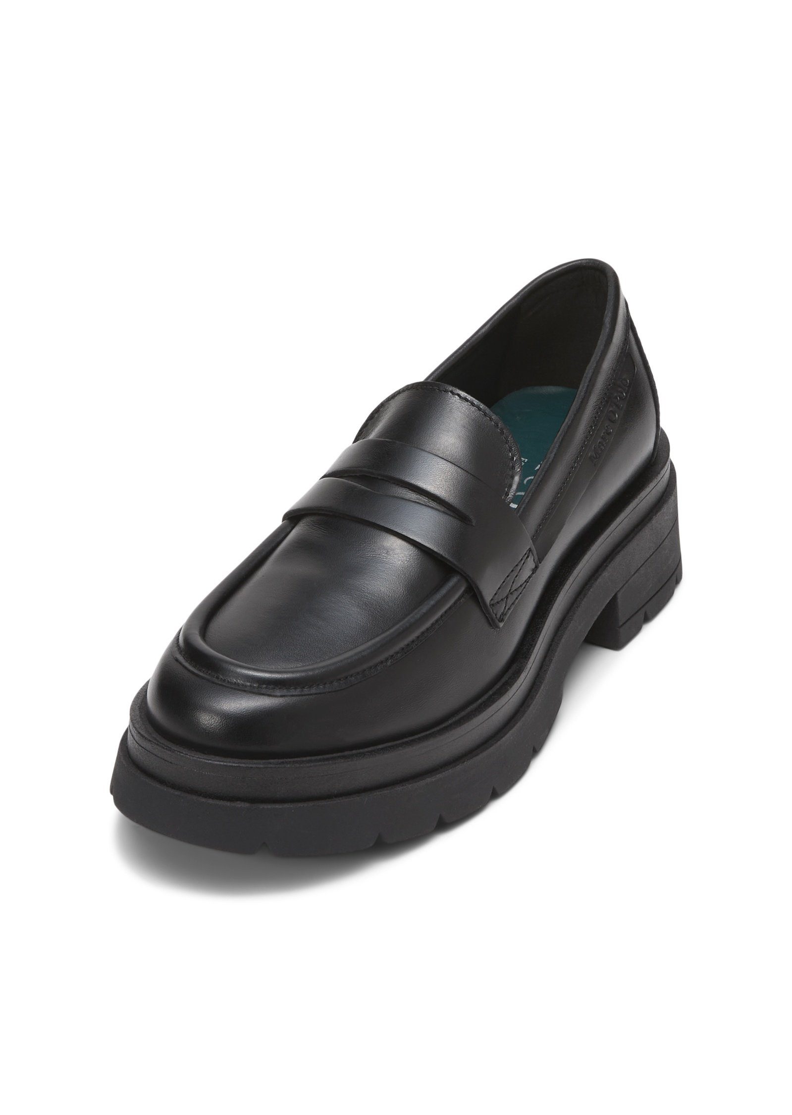 O'Polo Loafer aus schwarz Marc Nappa-Kalbsleder