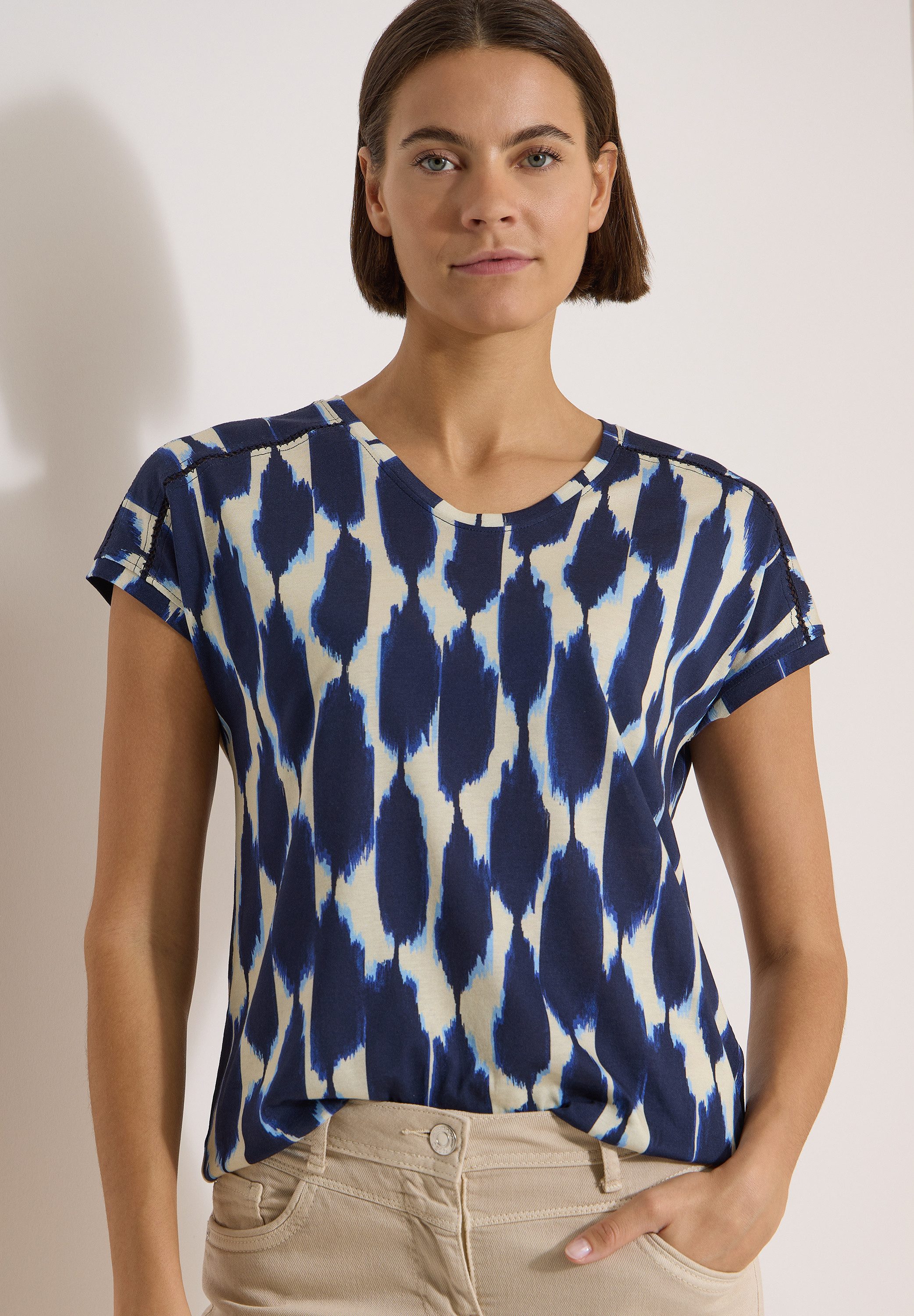 CECIL T-Shirt mit Spitzendetails