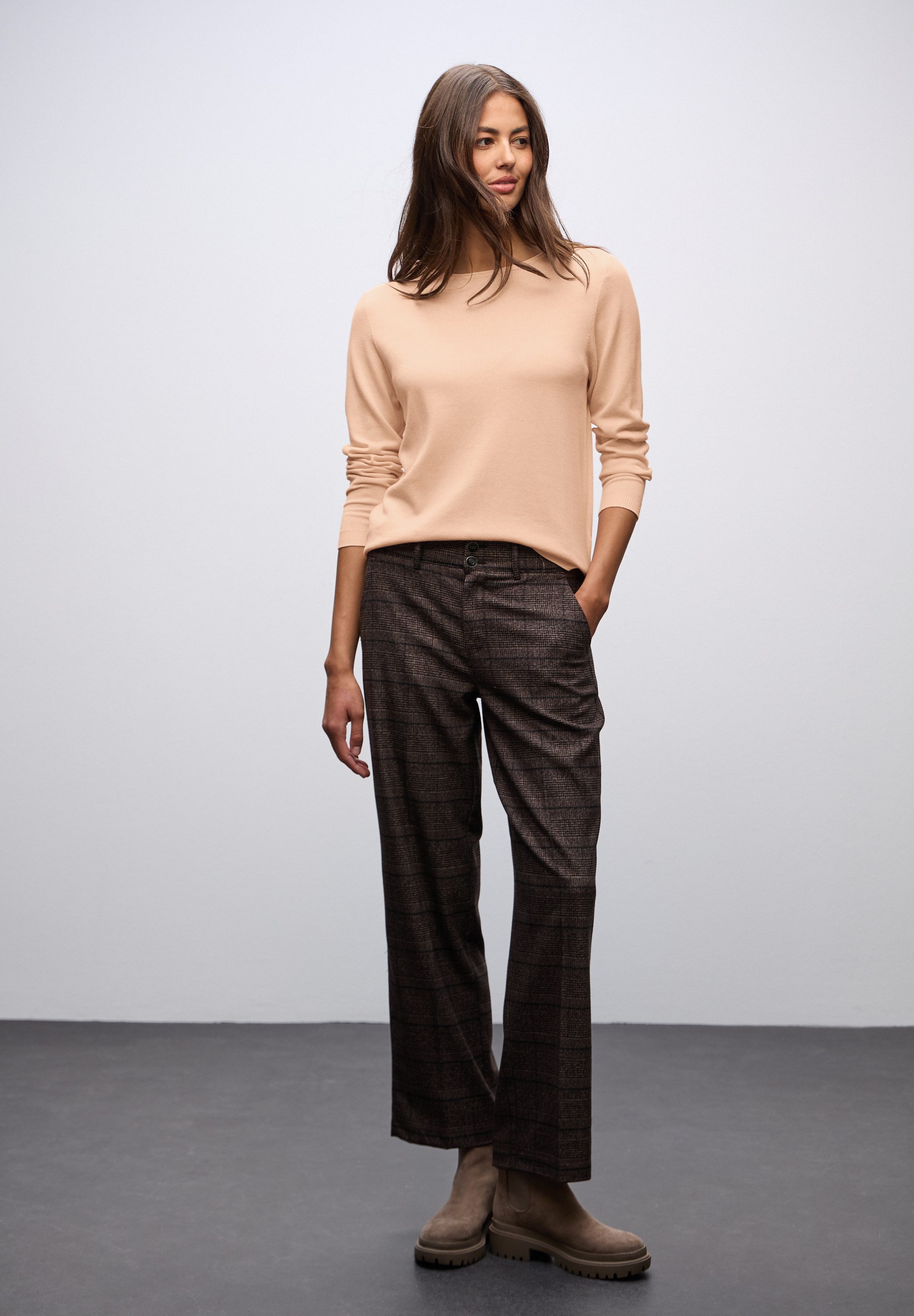 STREET ONE Strickpullover mit U-Boot-Ausschnitt