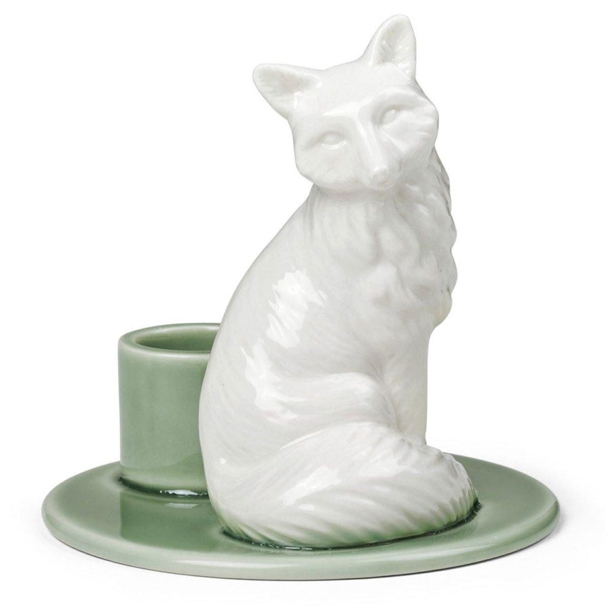 Dottir Nordic Design Windlicht Kerzenhalter Sweet Stories Fuchs Grün