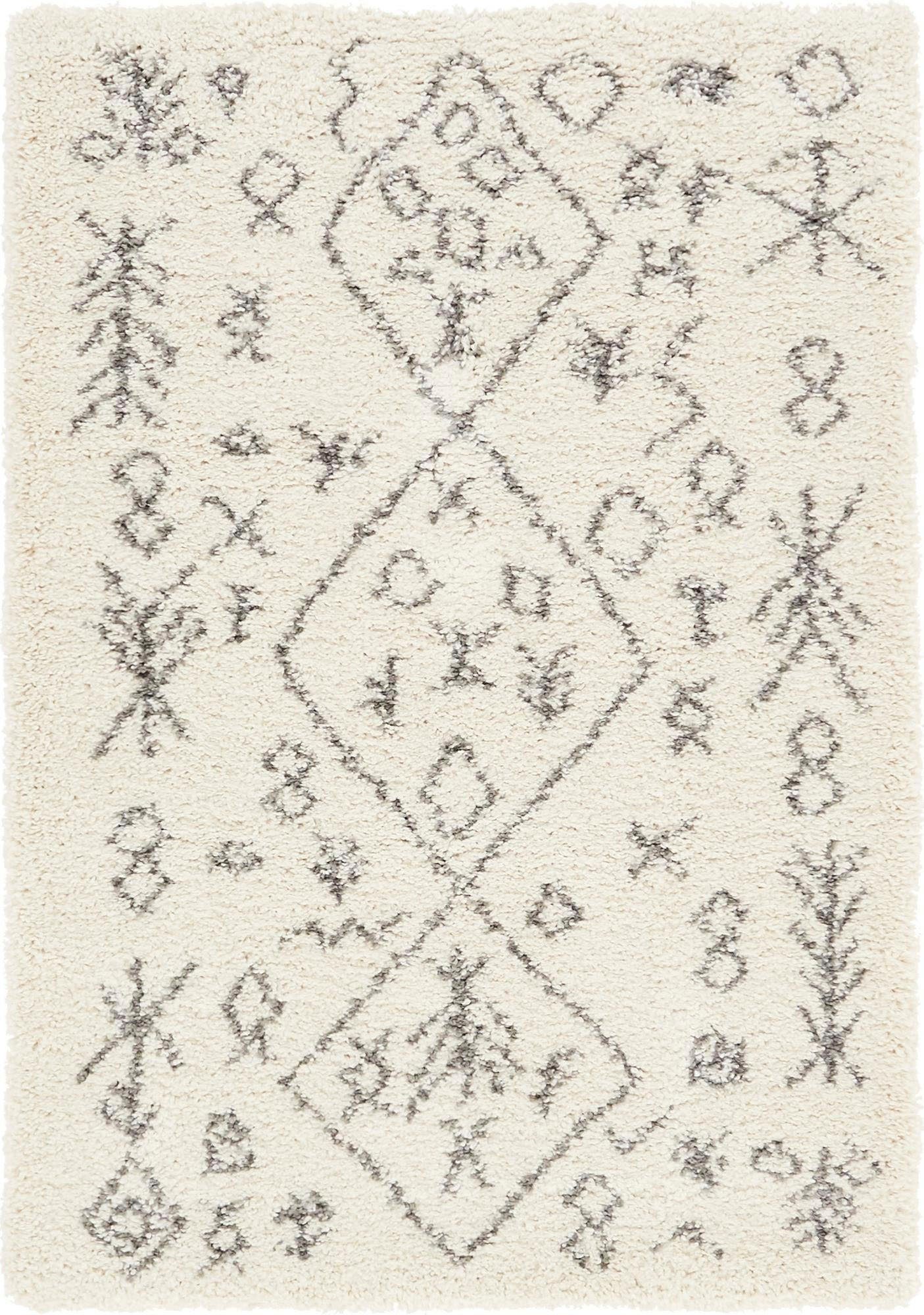 Myflair Möbel & Accessoires Hochflor-Teppich Temara Shag, LAGERRÄUMUNG!, rechteckig, Höhe: 51 mm, gewebt, Scandi Design, ideal im Wohnzimmer & Schlafzimmer. Reduzierter Preis € 60,18. Unverbindliche Preisempfehlung € 123,99