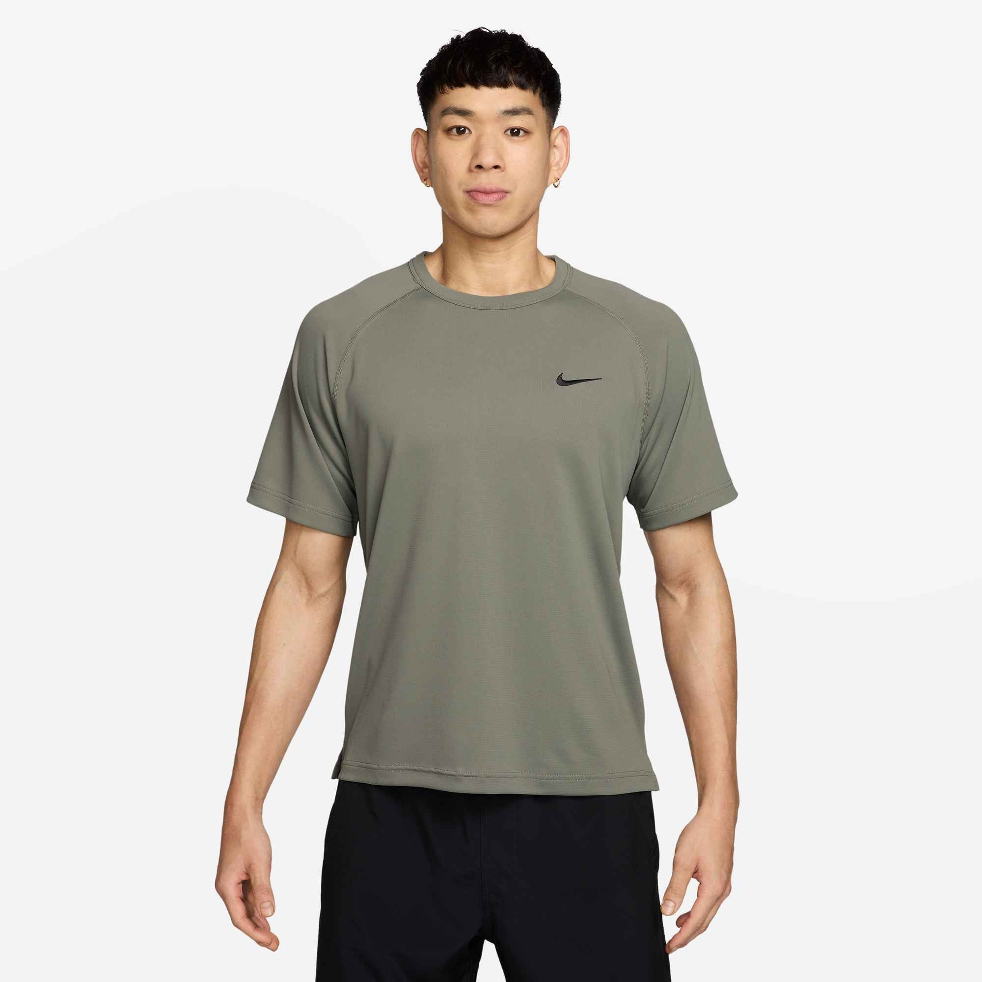 Nike Funktionsshirt M NK DF FLEX SS TOP mit Reißverschluss, in normaler Länge, atmungsaktiv, windabweisend