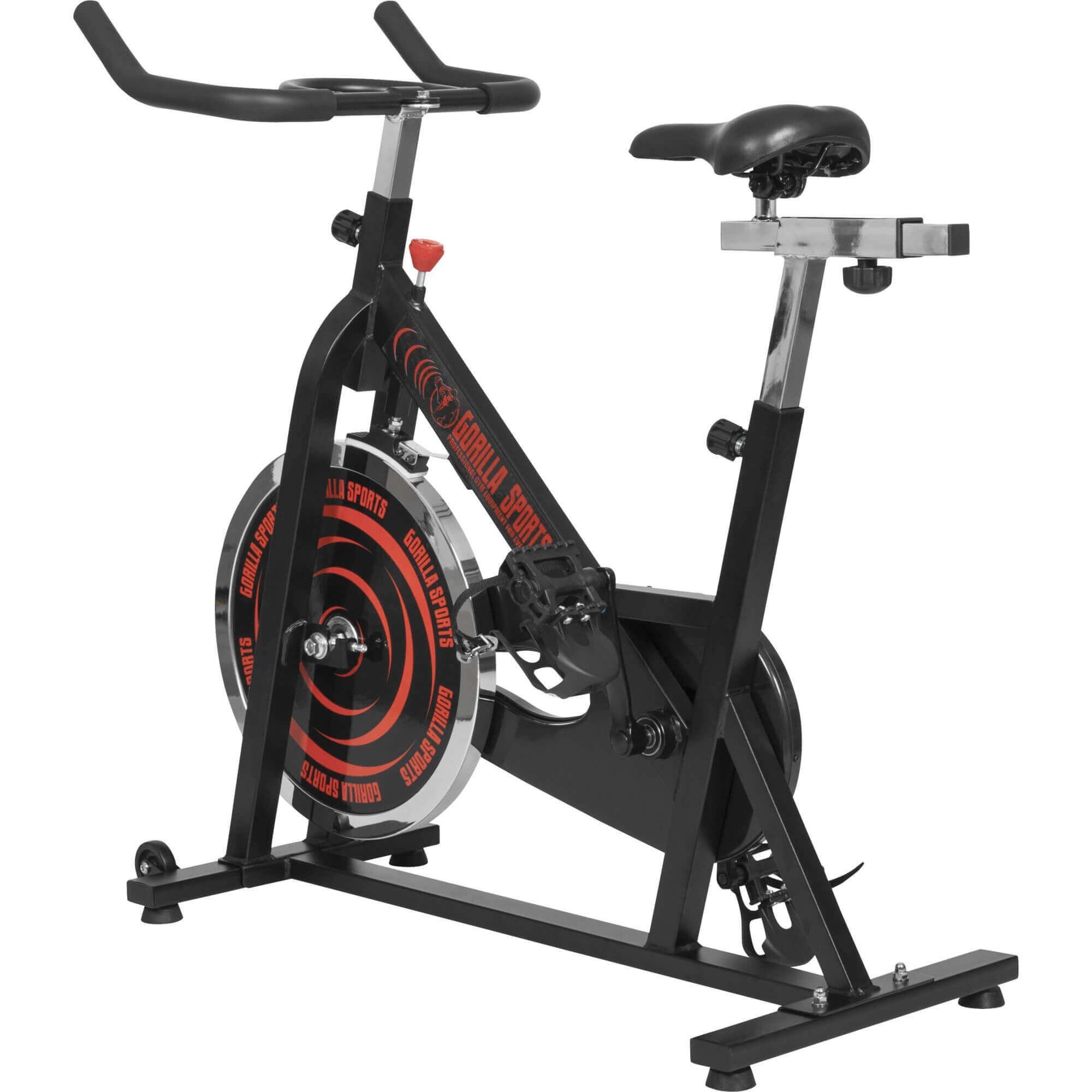 SPORTS Indoor Fitnessbike, 13kg - Verstellbar Heimtrainer GORILLA Fahrrad, (1-tlg) Speedbike Schwungrad,