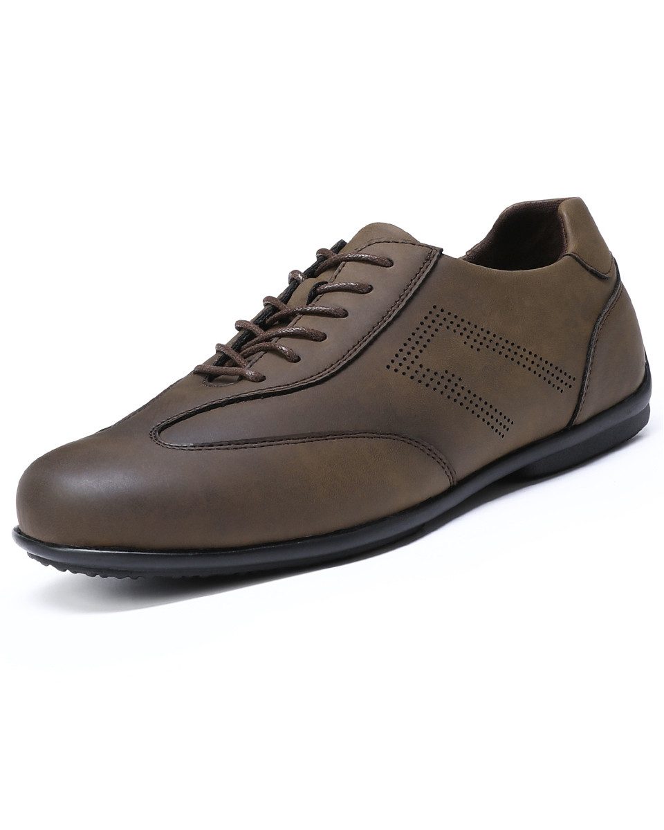 Allthemen Schnürschuh Herren Rundspitze Schnürschuhe mit Lüftungslöchern Bussiness