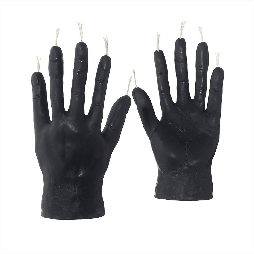 NKlaus Formkerze 2x Bienenwachs Rumeshand Schwarz günstig online kaufen