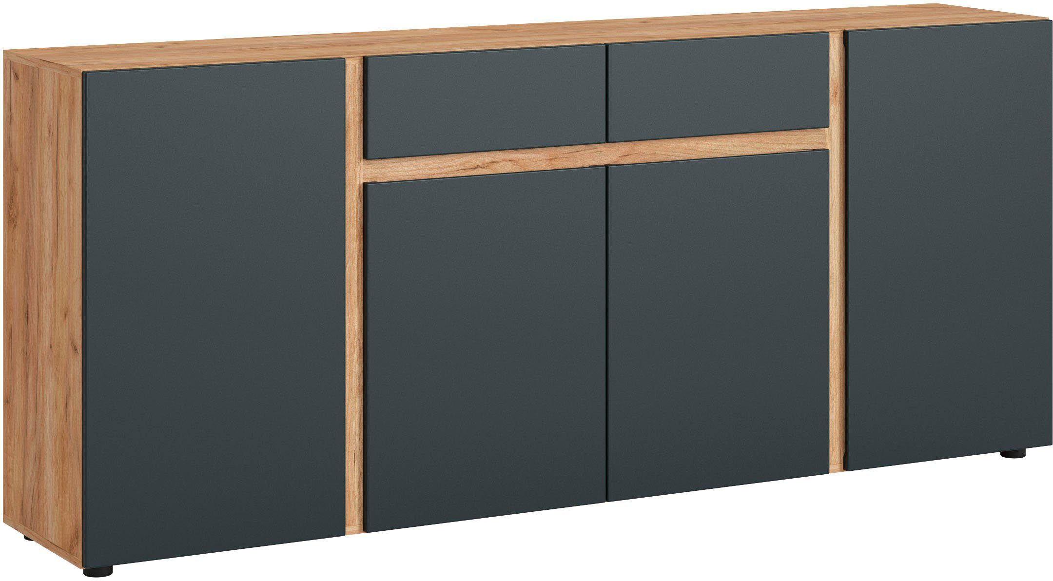 Breite Kosmos Gold/Anthrazit Kraft cm 201 Sideboard INOSIGN Eiche Morongo, ca.