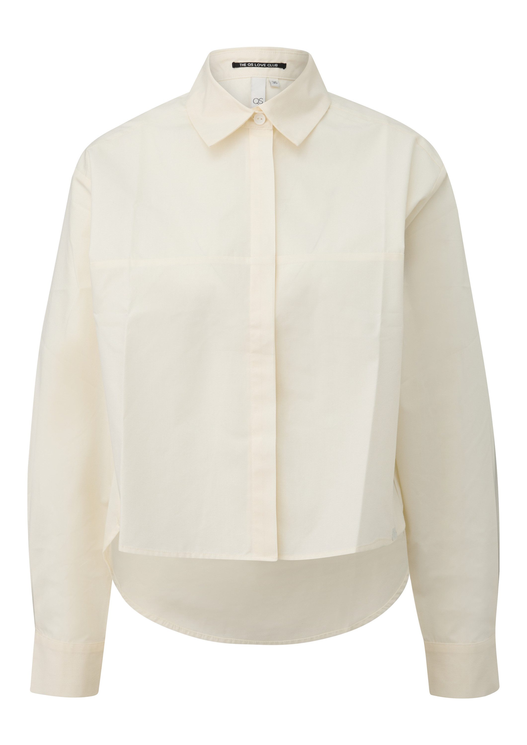 QS Langarmbluse Bluse Durchgeknöpfte Baumwollbluse mit günstig online kaufen