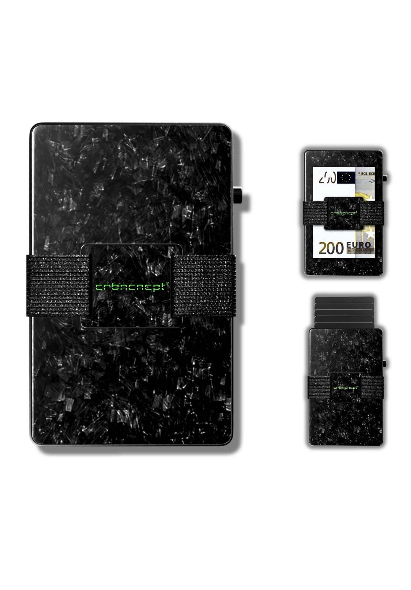 Kartenetui Forged Carbon Smart Kartenetui - Kreditkartenetui, Schwarz Herren