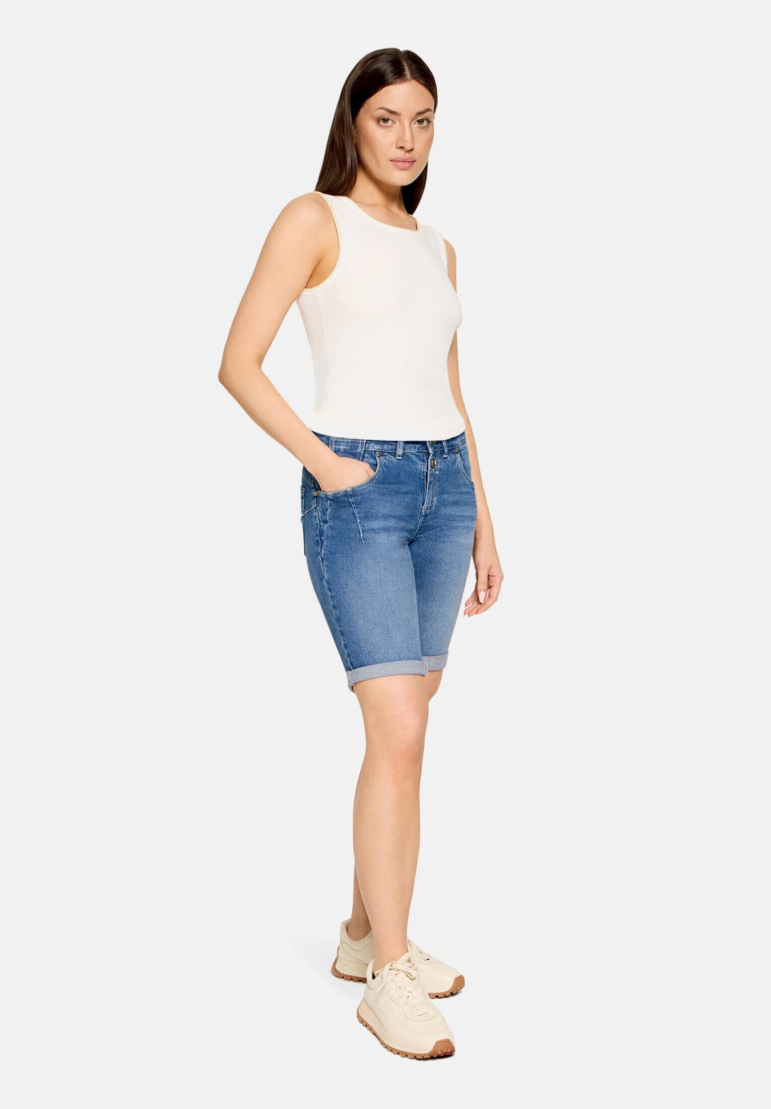 Cartoon Shorts Damen mit Stickerei