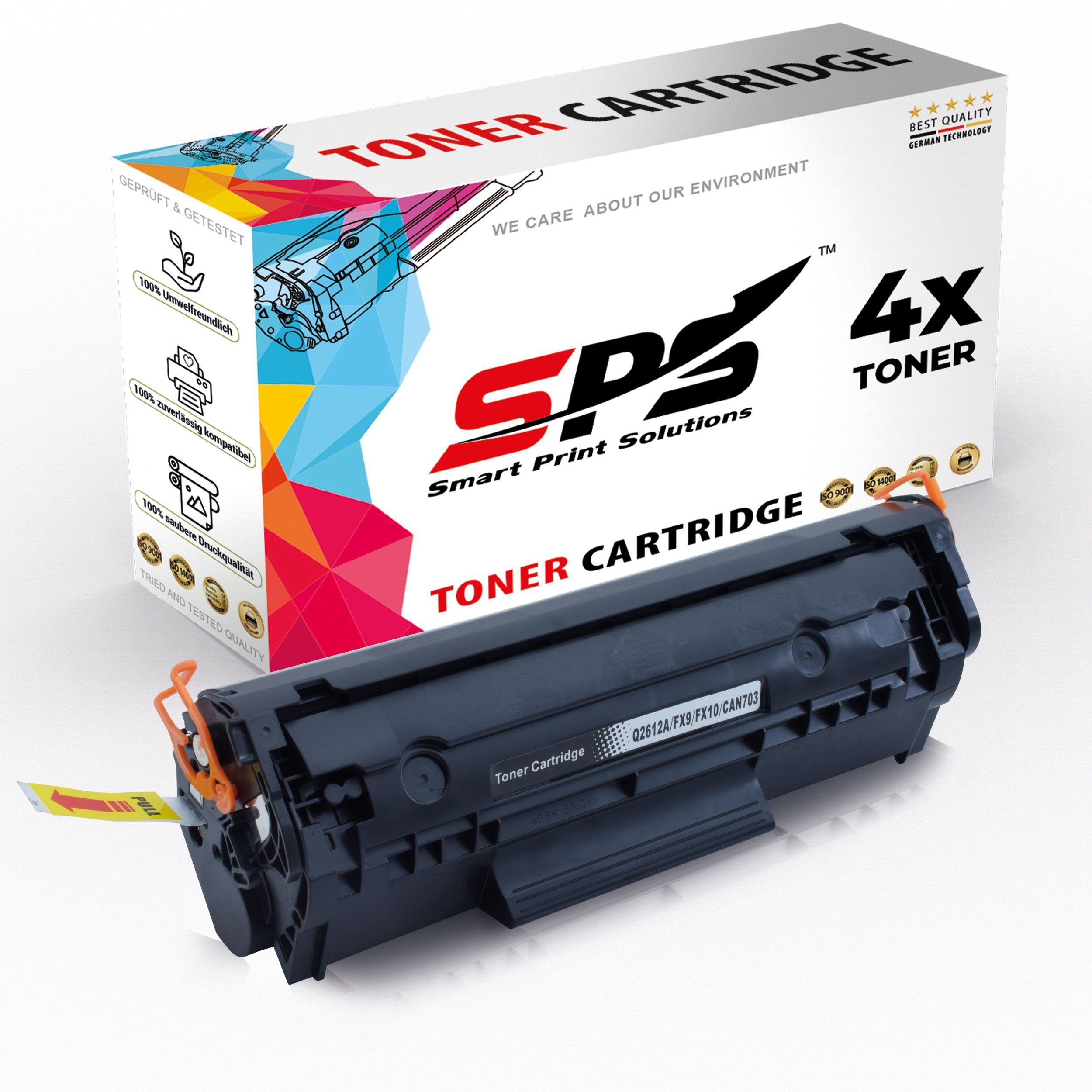SPS Tonerkartusche Kompatibel für HP Laserjet 1022N 12A Q2612A, (4er Pack)
