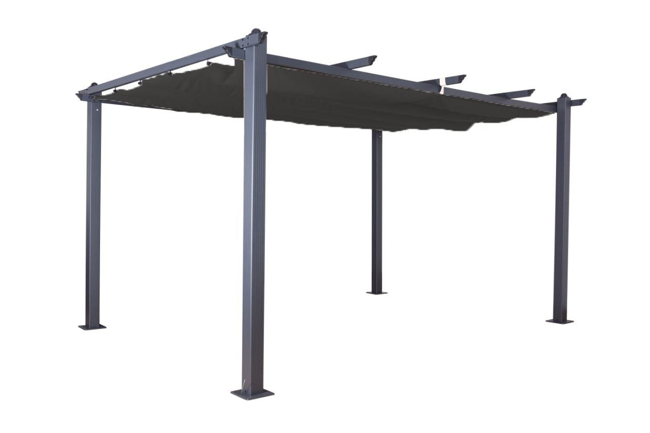 Jet-Line Pavillon Pavillon Gartenpavillon 3x4m Luxor anthrazit aus A