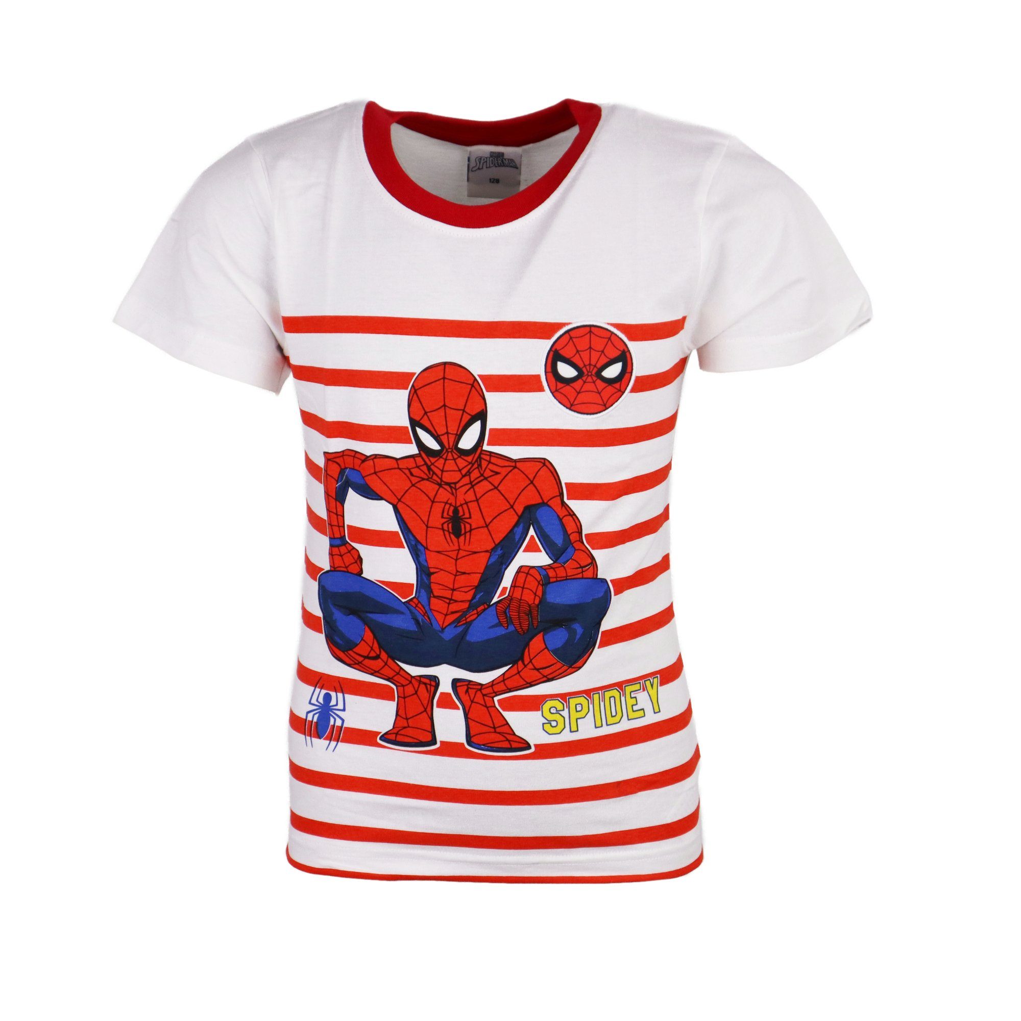 MARVEL Print-Shirt Marvel Spiderman Kinder Jungen T-Shirt Gr. 104 bis 134, 100% Baumwolle