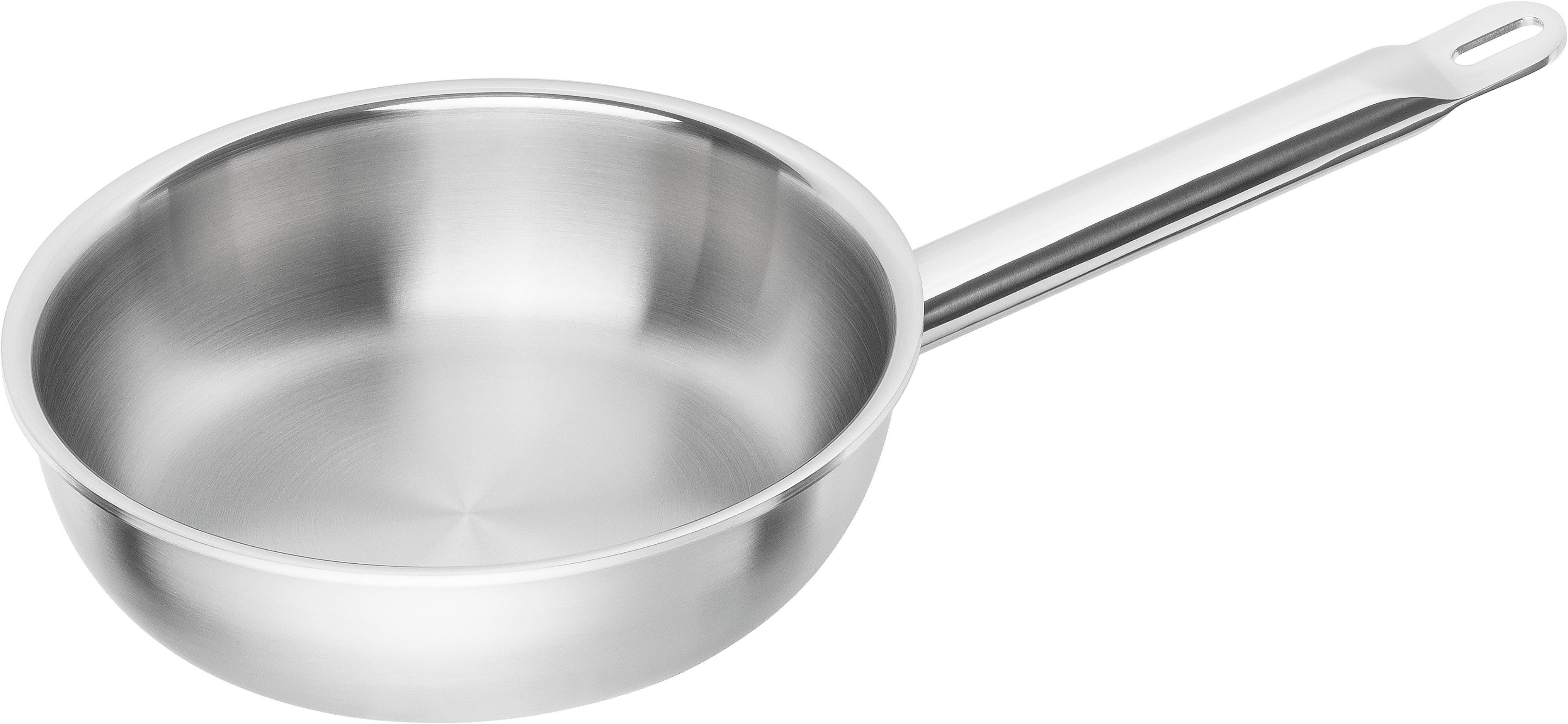 Zwilling Bratpfanne Pro, Edelstahl 18/10 (1-tlg), 18/10 Edelstahl, Sigma Clad Boden, breiter Schüttrand