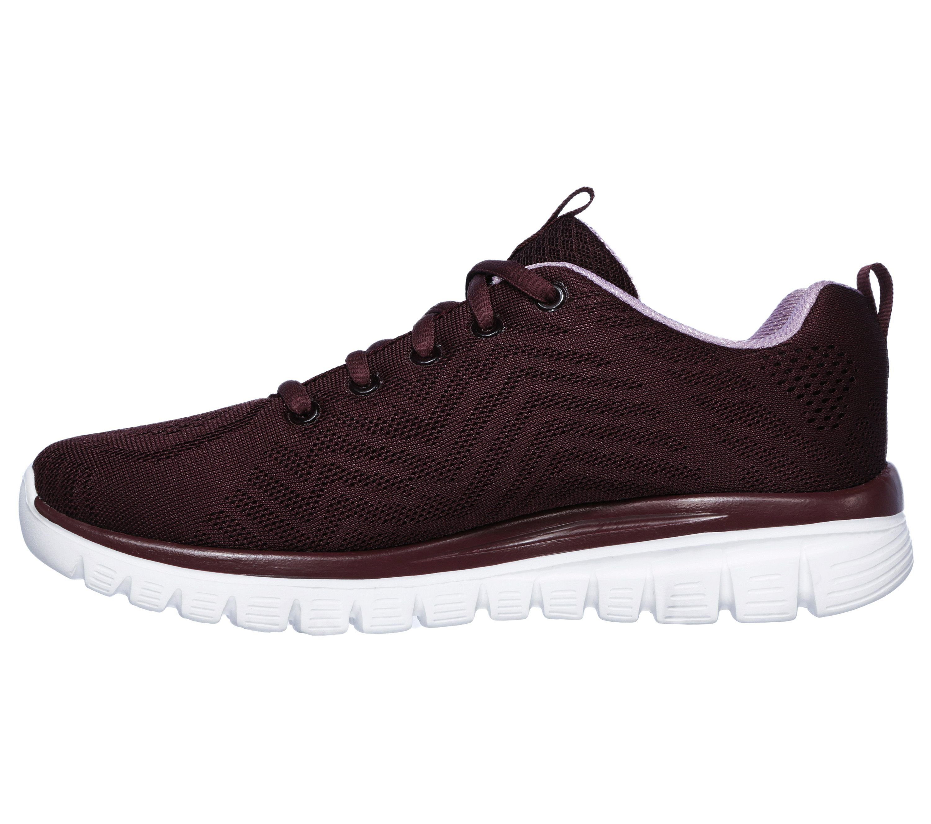 WINE Connected Rot Sneaker Get Skechers