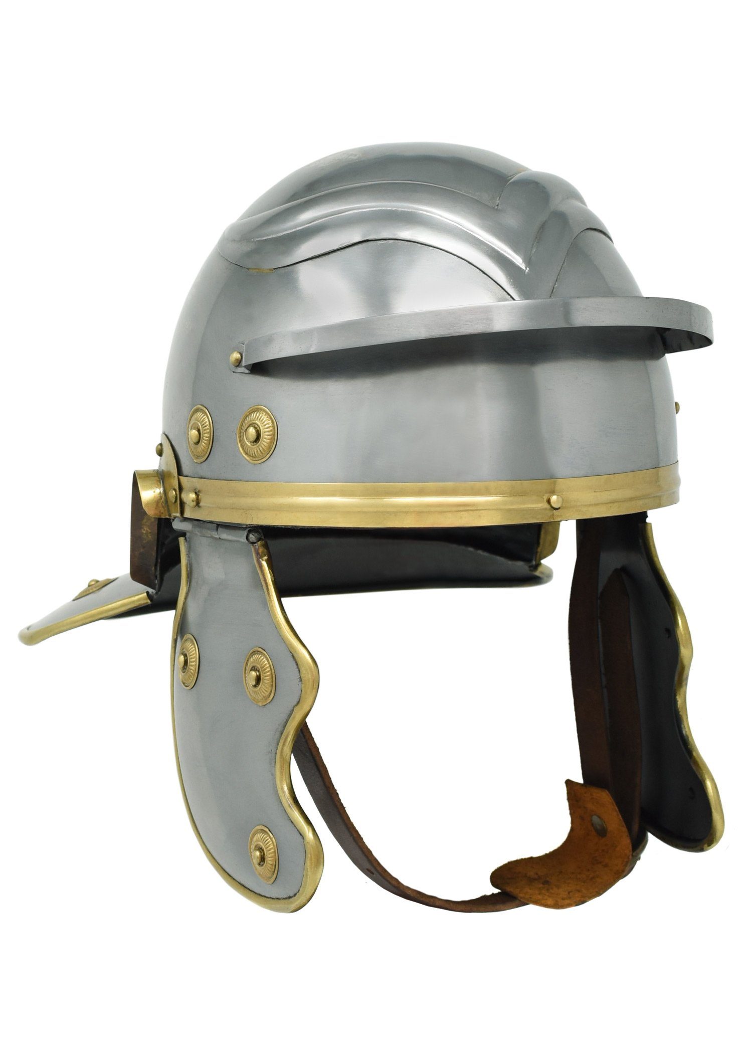 Battle Merchant Ritter-Kostüm Kinder-Römerhelm aus Stahl