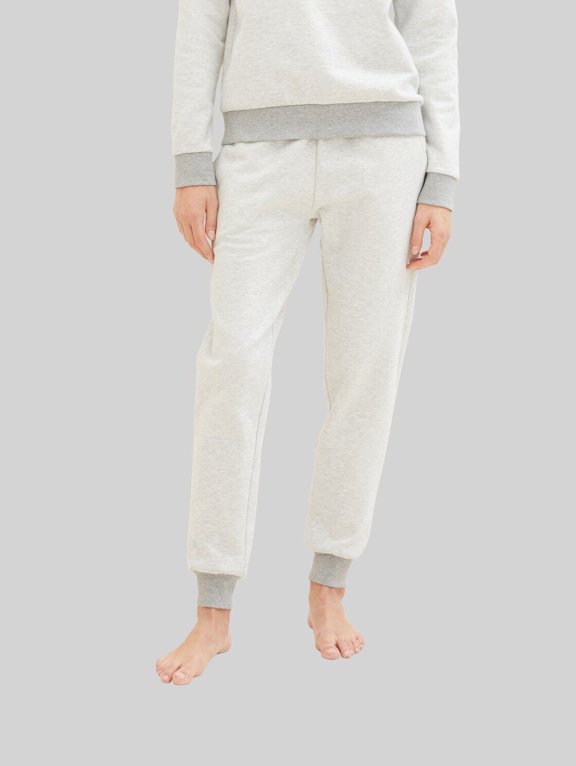 TOM TAILOR Schlafshorts Bodywear Loungewear Sweat-Hose in Melange Optik