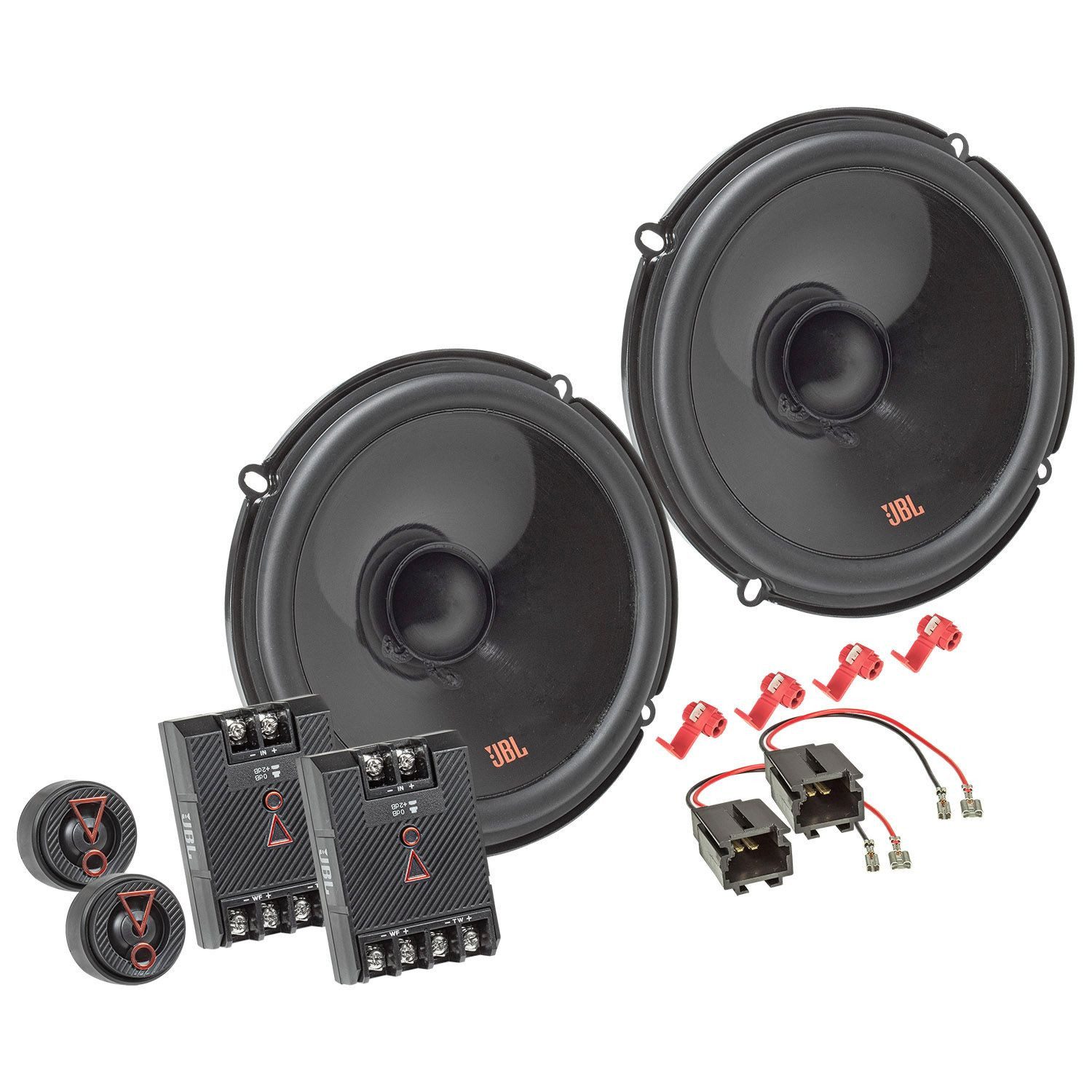 tomzz Audio JBL Stage3 607CF Set passt für Peugeot 1007 206 307 406 407 Compo Auto-Lautsprecher