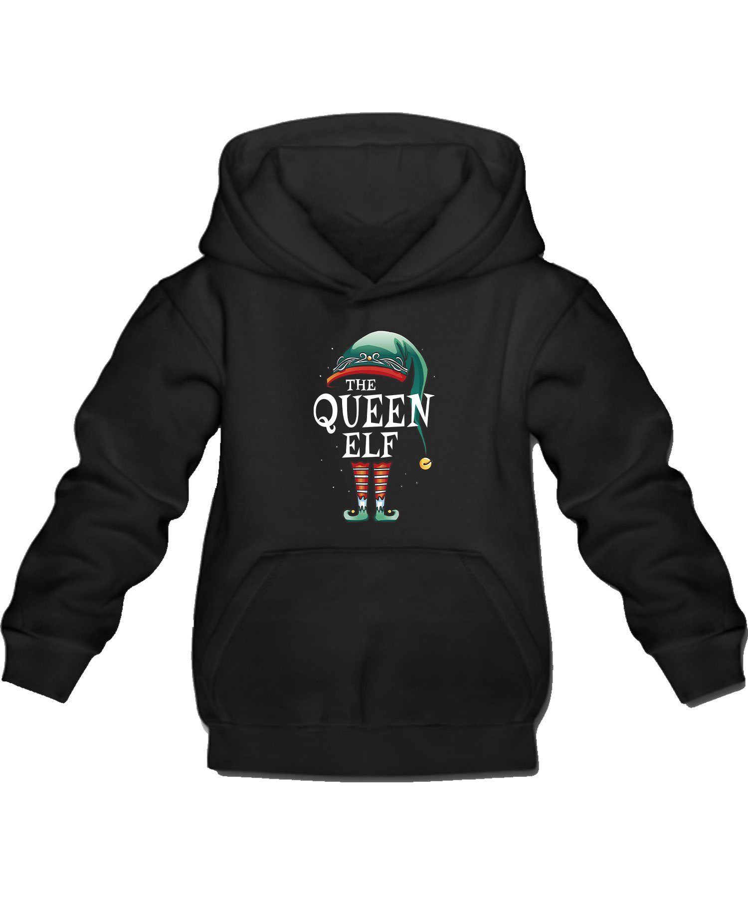 Outfit Spruch The Elf Weihnachtself (1-tlg) Queen Quattro Hoodie Formatee Elfen