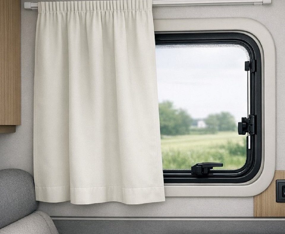 novumfix Verdunkelungsvorhang Caravangardine off-white Kräuselband 145x80cm, verdunkelnd