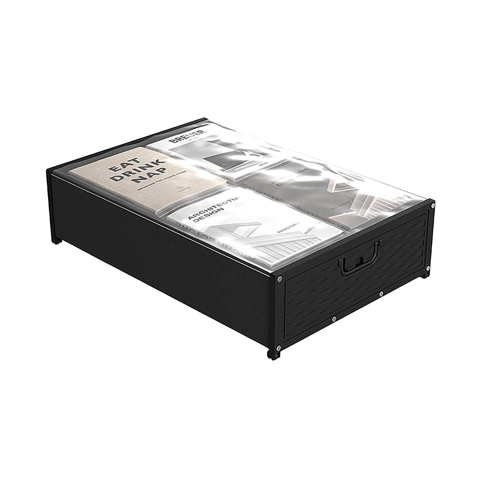 Aufbewahrungsbox Unterbett-Staufach Aufbewahrungsbox 58.5*42*16 Rolle-Design mit Deckel