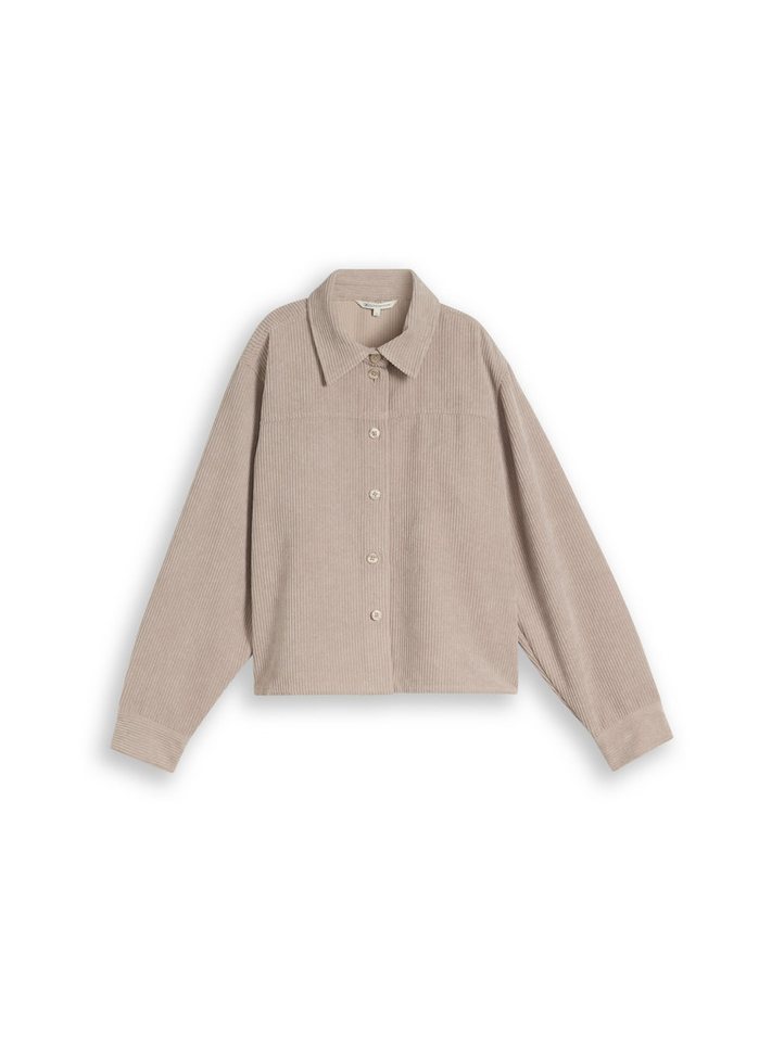 TOM TAILOR Blusenshirt short corduroy shirt 24306 atmosphere bei