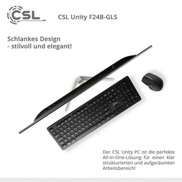 CSL Unity F24-GLS mit Windows 10 Pro All-in-One PC (23,8 Zoll, Intel Celeron N4120, UHD Graphics 600, 8 GB RAM, 1000 GB SSD)