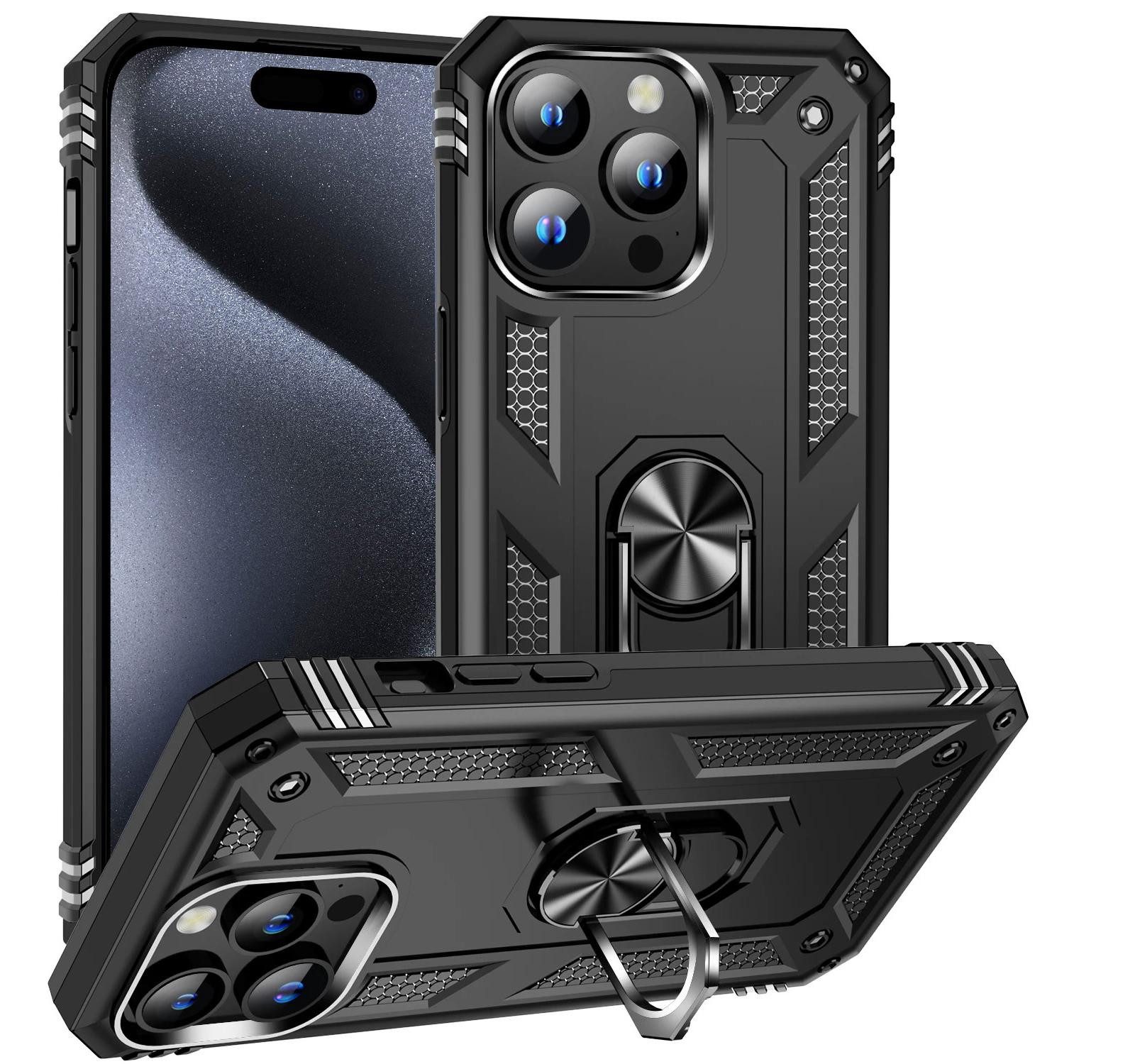 Numerva Handyhülle Schutz Hülle Outdoor Case für Apple iPhone 16 Pro, Panzer Hülle Bumper Case Cover