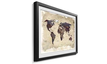 WandbilderXXL Kunstdruck Old Worldmap 3, Weltkarte, Wandbild, in 4 Größen erhältlich