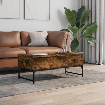 vidaXL Couchtisch Couchtisch Räuchereiche 100x50x40 cm Holzwerkstoff und Metall