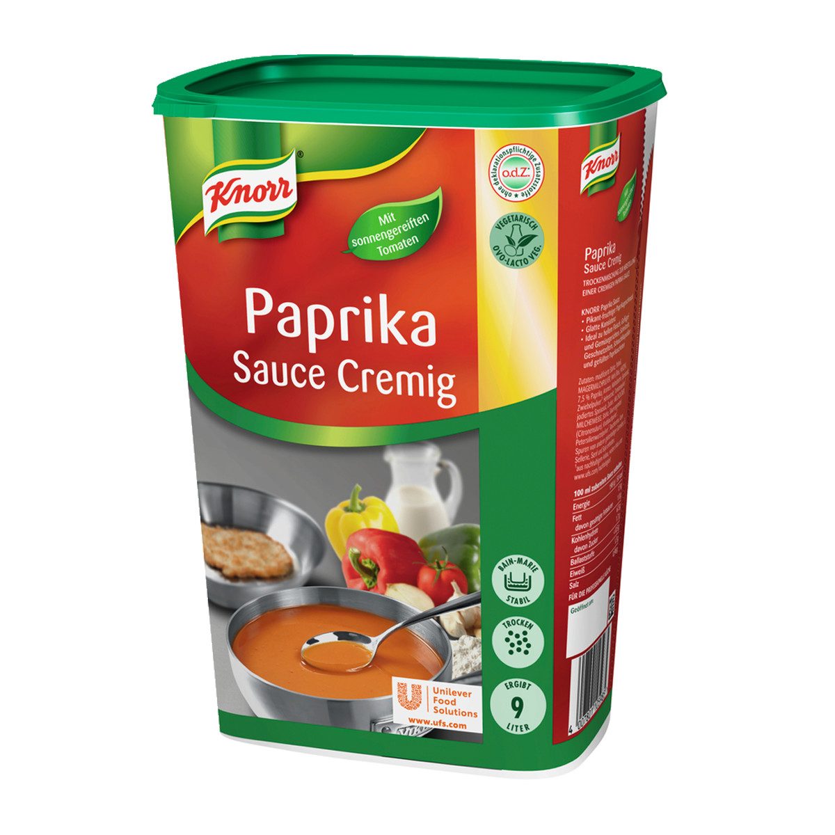 Knorr Saucen, Knorr Paprikasauce mild cremig mit würziger Paprikanote 1000g