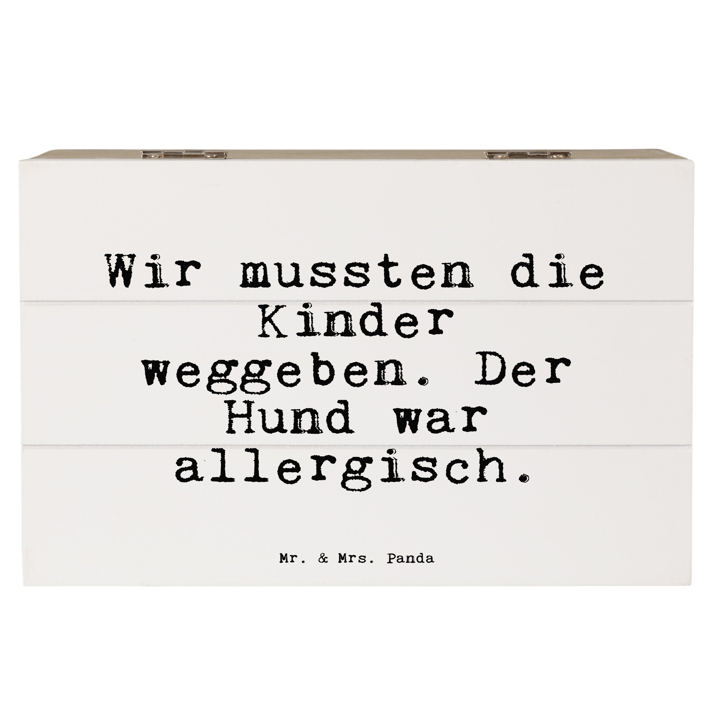 Mr. & Mrs. Panda Dekokiste Wir mussten die Kinder... Weiß Geschenk