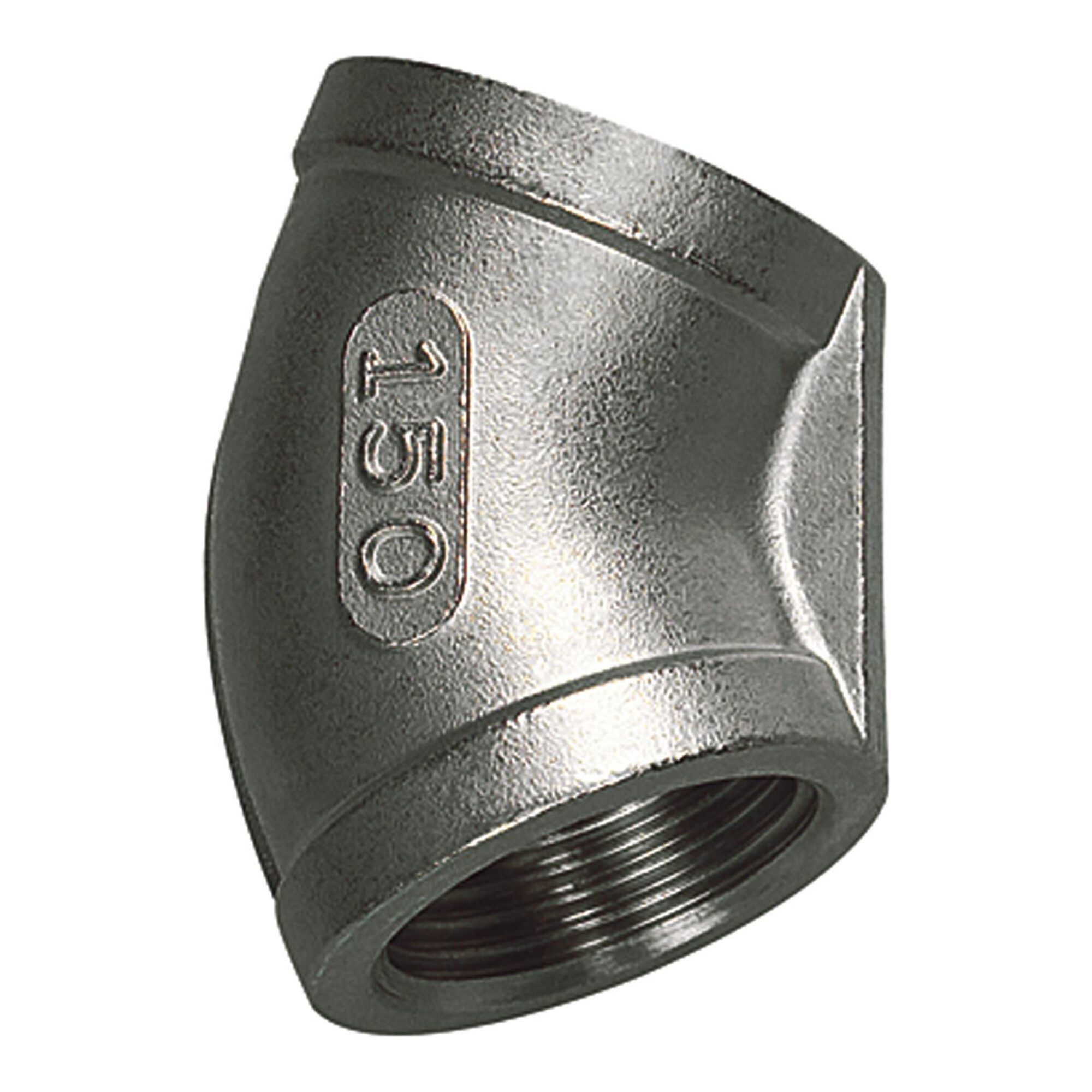 RIEGLER Anschlussstück Riegler Winkelstück 45°, innen/innen, Rp 1, Edelstahl 1.4408