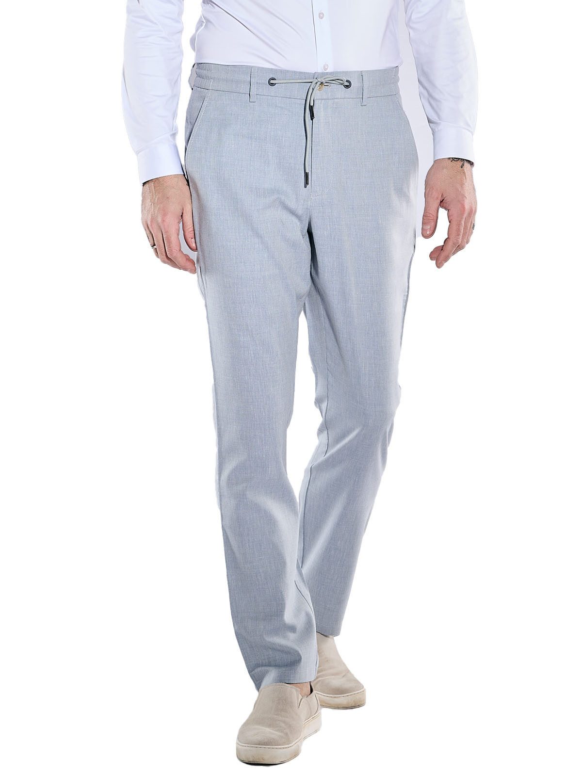 Anzughose Herren Anzug-Hose slim fit, Hellblau