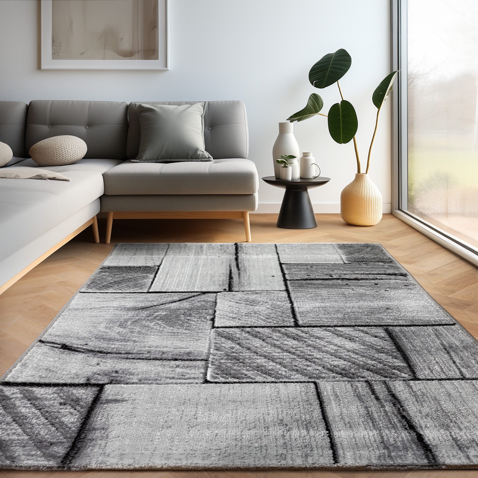 Carpettex Designteppich 3D-Holzdesign, Rechteckig, Höhe: 12 mm, Modern Kurz günstig online kaufen