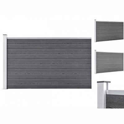 vidaXL Gartentor Gartenzaun WPC 175x105 cm Grau