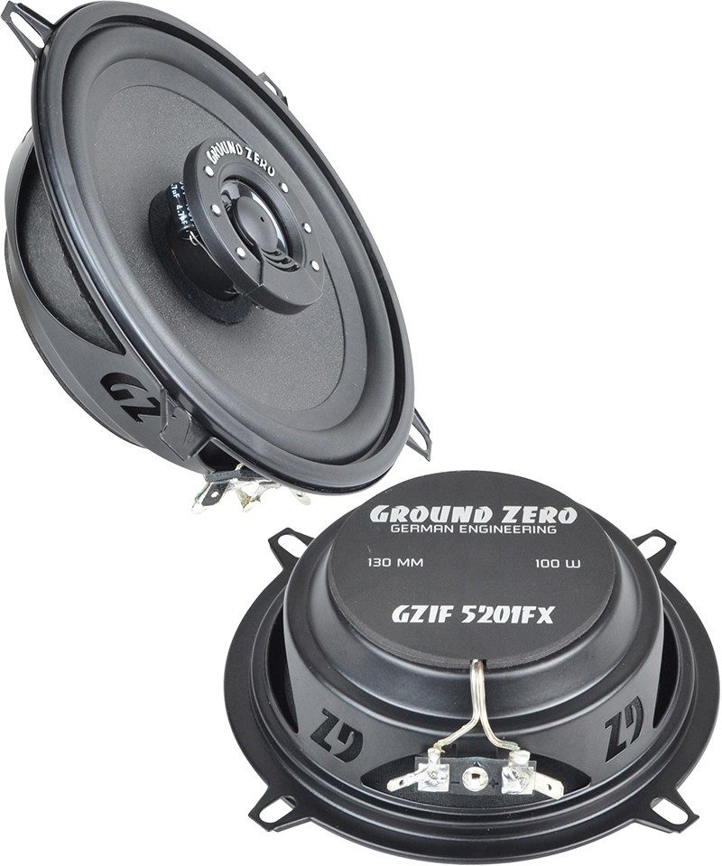 Ground Zero GZIF 5201FX 13cm 2-Wege Koaxial-Lautsprechersystem flach (60 W)