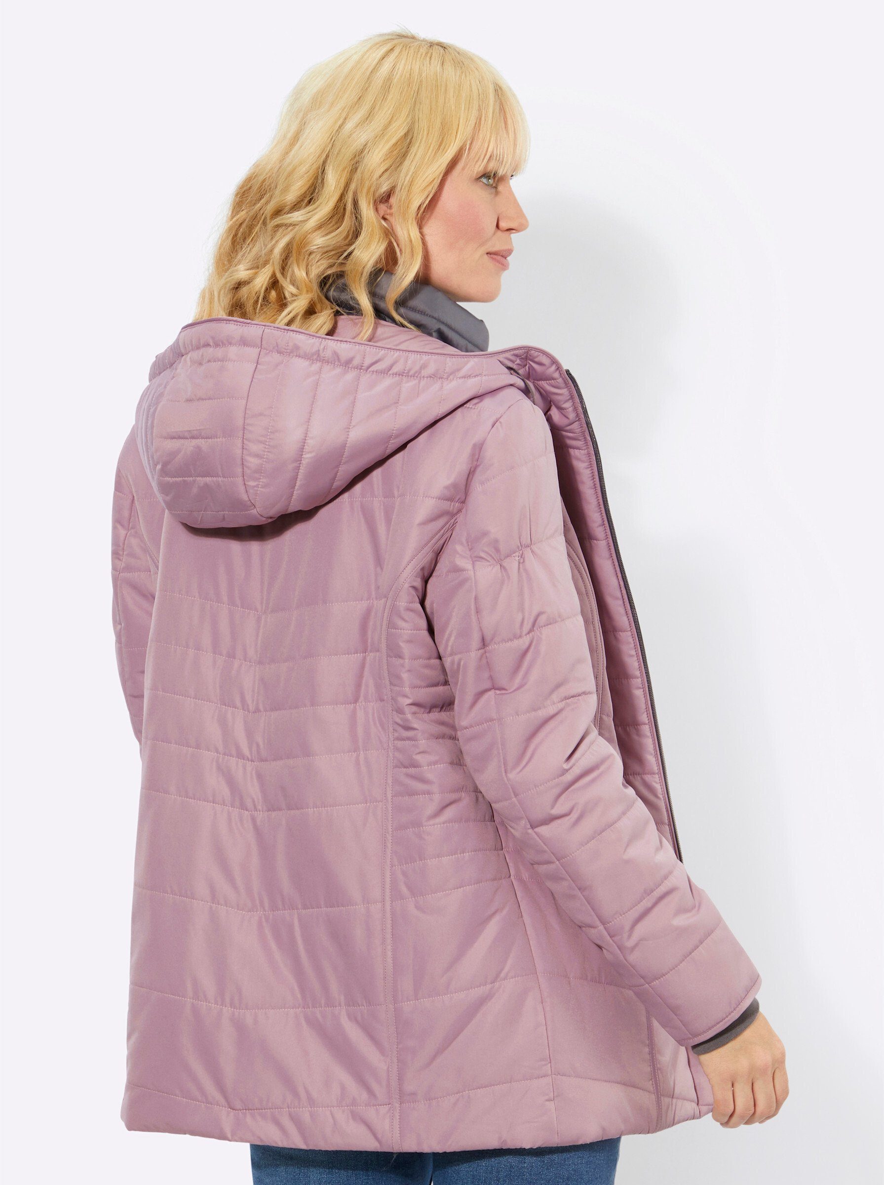 WEIDEN WITT Allwetterjacke mauve-anthrazit