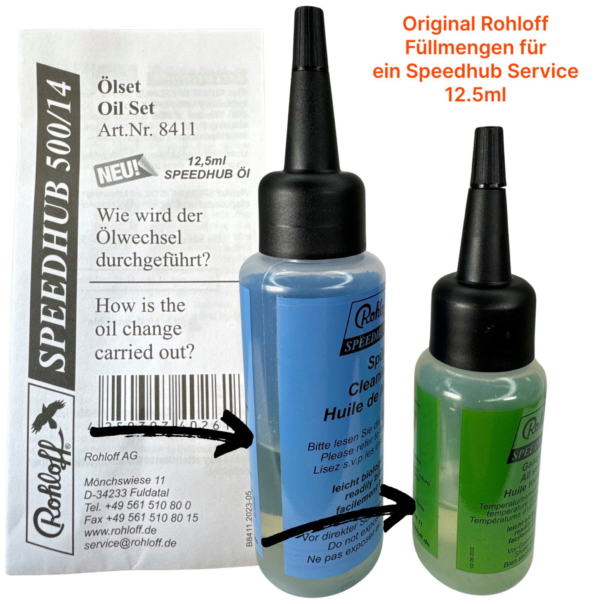 Rohloff Fahrrad-Montageständer Rohloff Oil of Speedhub 500/14 Fahrrad Getriebenabe Service Kit