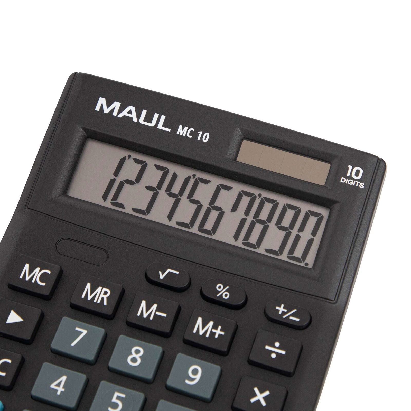 MAUL Taschenrechner MAUL Tischrechner MC 10 Solar Batterie 1-zeilig, 10 Ziffern schwarz