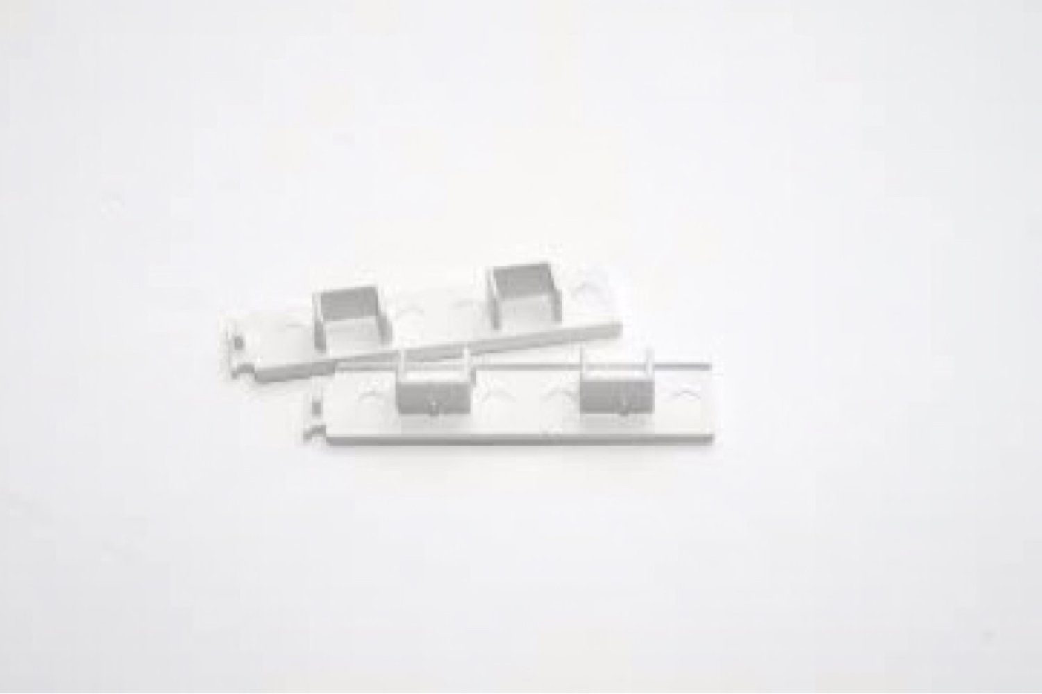 Garduna Gardinenschiene Enddeckel für Kunststoff-Gardinenschiene, 1-läufig, Kunststoff