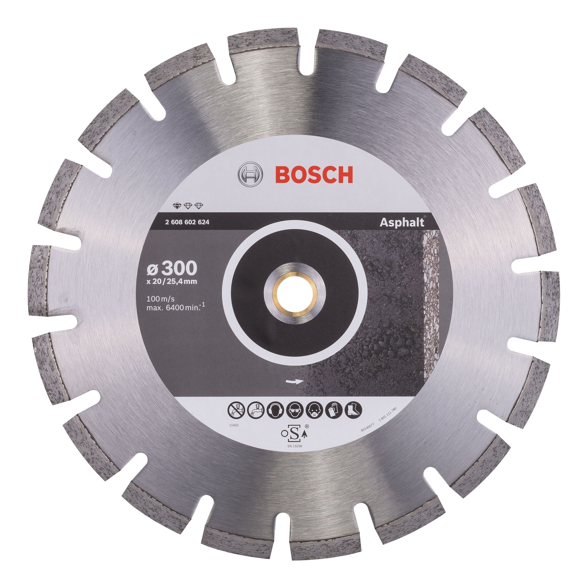 Trennscheibe, Ø BOSCH 20/25,4 x x 300 Asphalt 300 mm x 2,8 Diamanttrennscheibe mm, 8 for Standard -