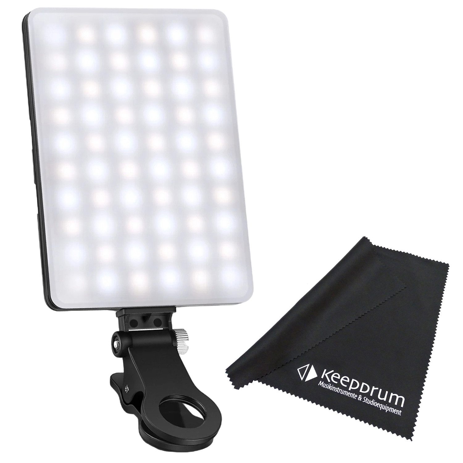 Videoleuchte Neewer LED-Klemmeuchte NL-60AI für Laptop und Smartphone mit Tuch
