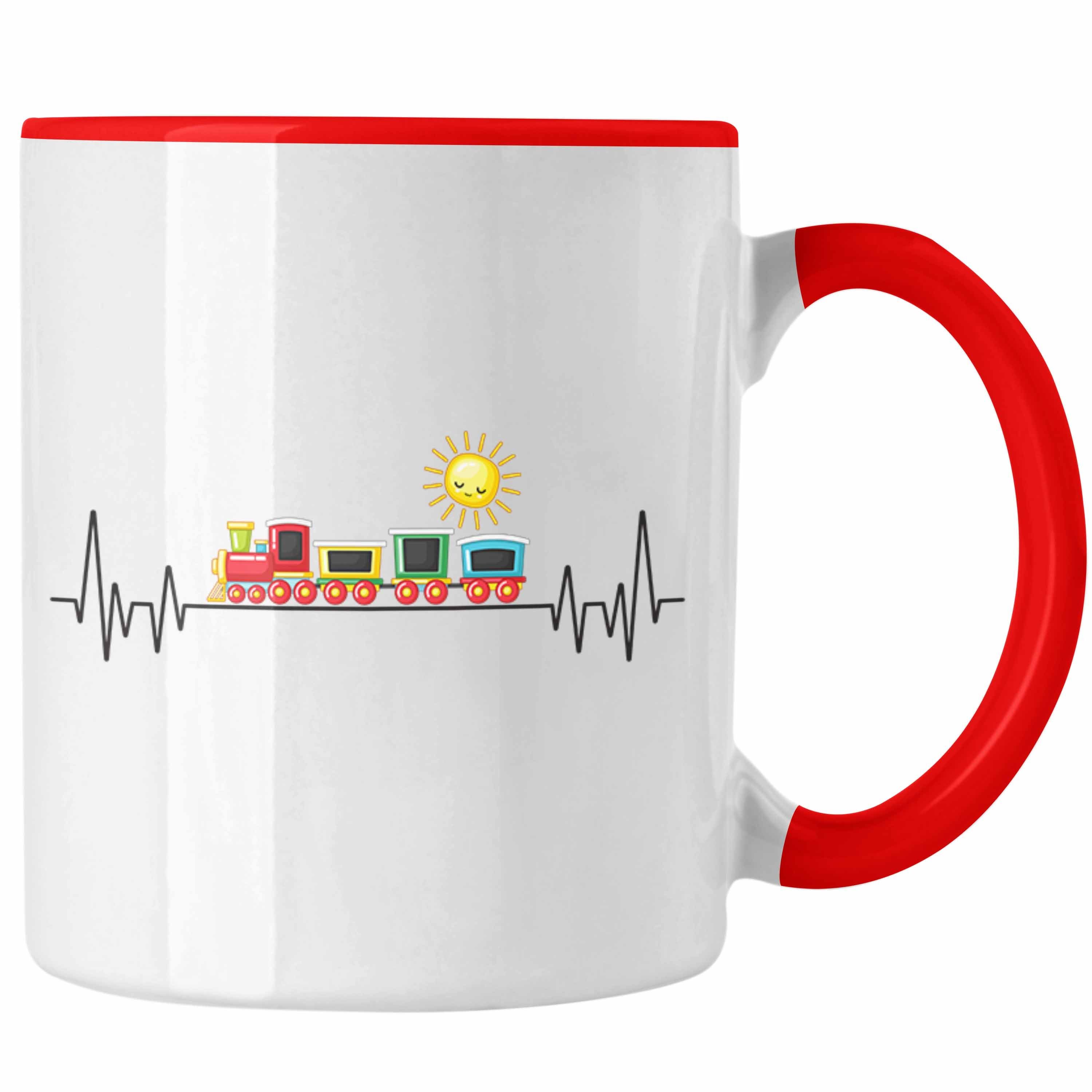 Trendation Pinguin Tasse Mit Herzschlag-Motiv – Spülmaschinenfest, Beidseitig Bedruckt, Geschenk Für Mädchen