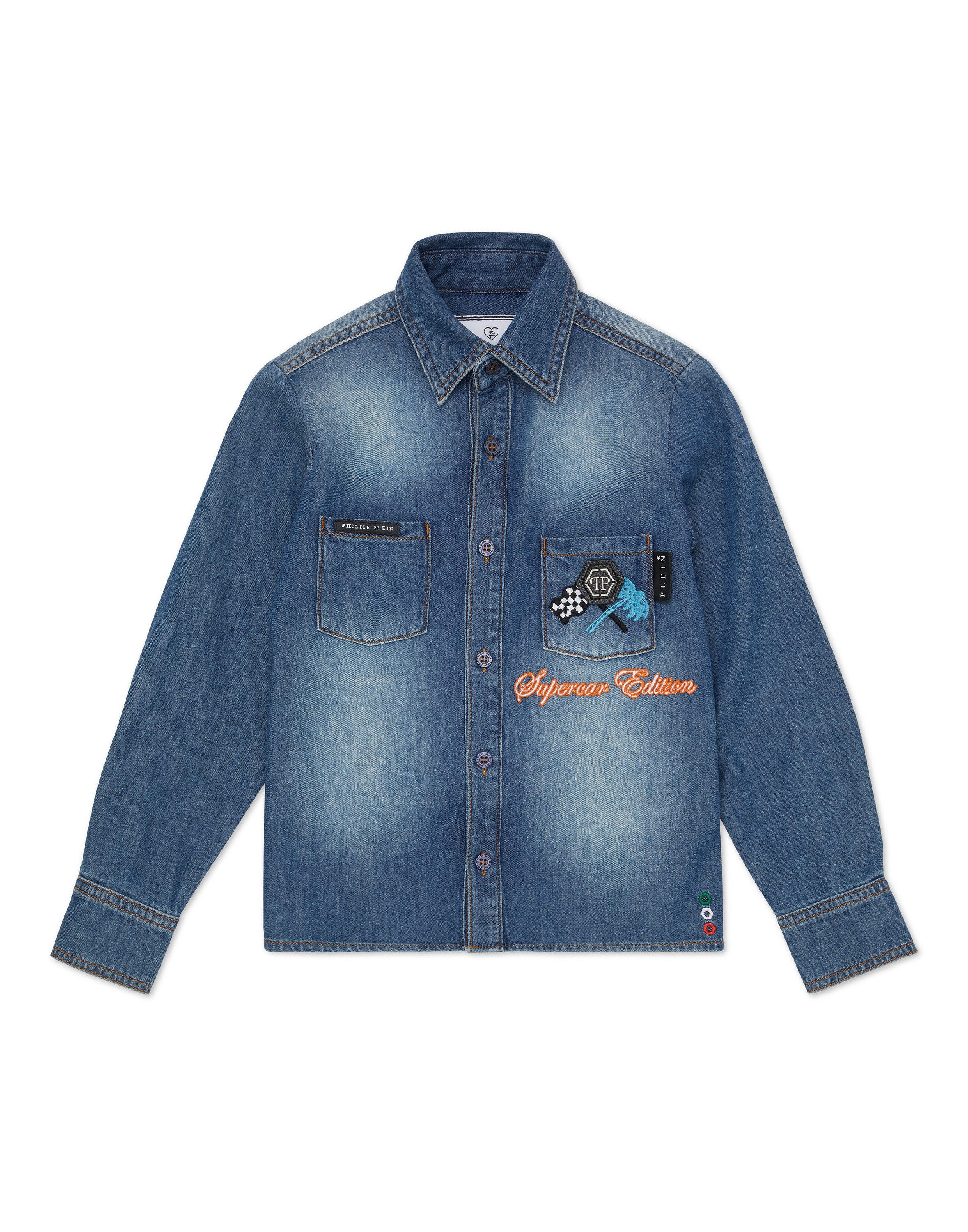 PHILIPP PLEIN Jeanshemd Racing